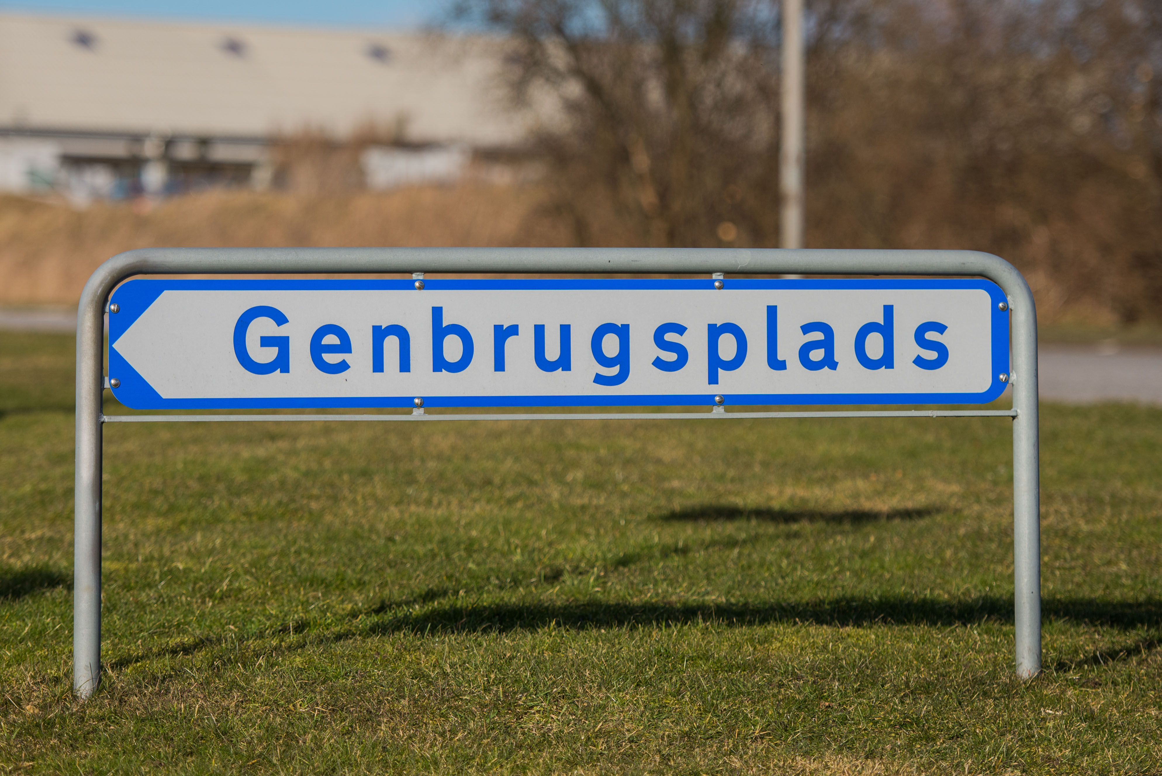 Genbrugsplads Skilt